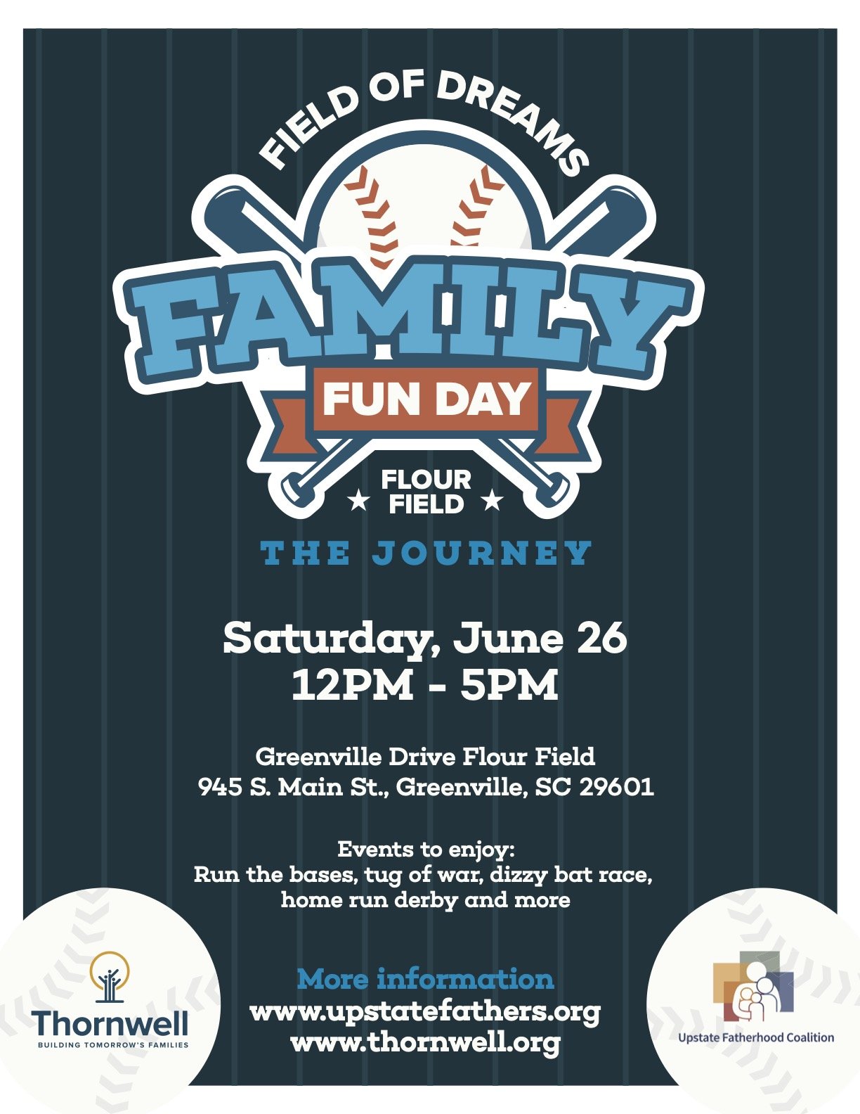 Join us for “Field of Dreams The Journey” Family Fun Day on June 26th Thornwell Building